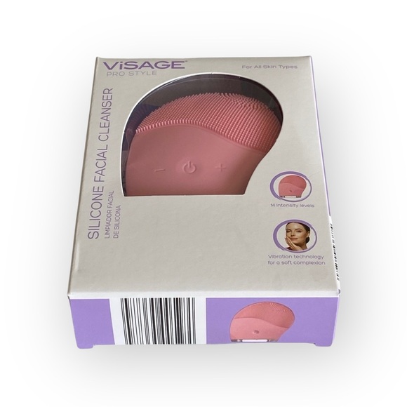 new Visage ㋛ Silicone Facial Cleansing Brush ㋛ Sonic Barbie Pink ㋛ - Picture 6 of 10